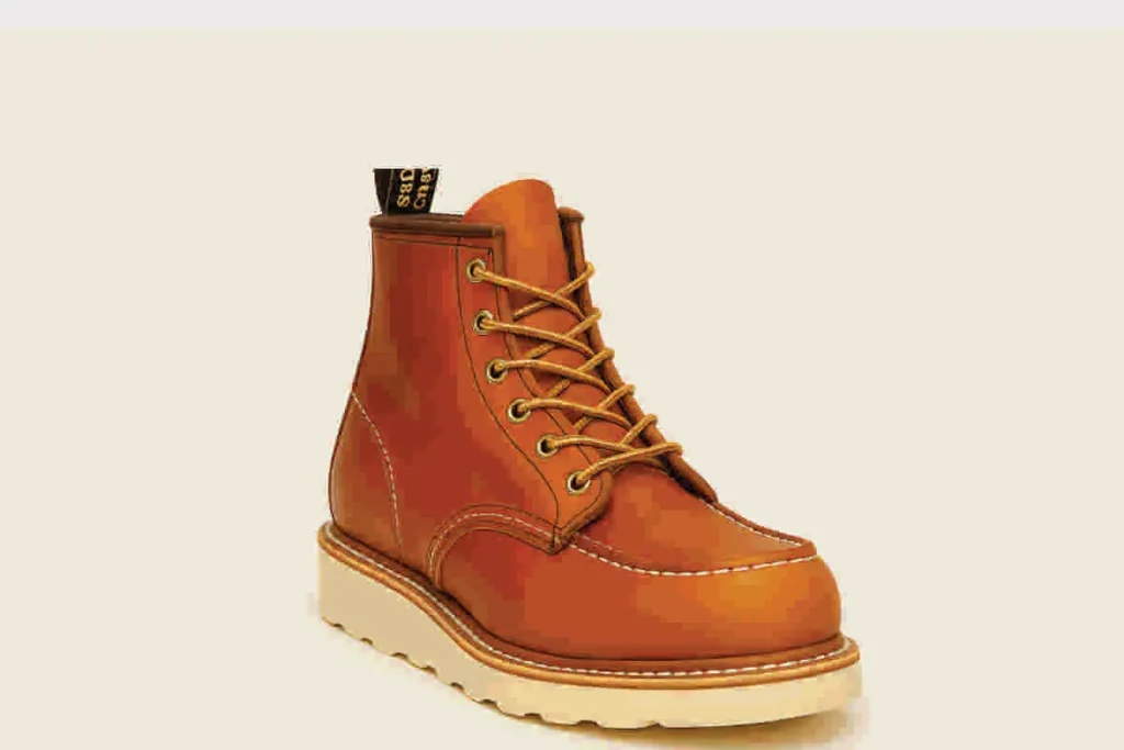 bota de cuero y punta de acero oculta ,m estilo casual