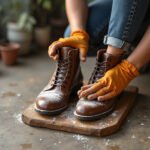 como limpiar botas de piel correctamente