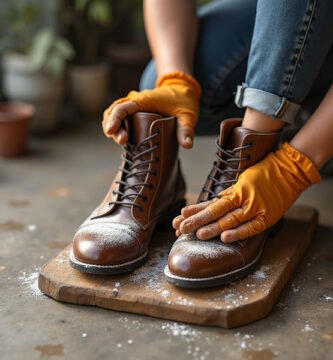 como limpiar botas de piel correctamente